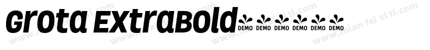 Grota ExtraBold字体转换